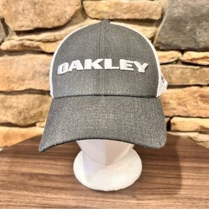 Oakley Charcoal and White Trucker Hat
